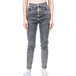Kendall + Kylie Ψηλόμεσο Γυναικείο Τζιν Παντελόνι Mom Fit Εφαρμογή Ανθρακί KKW3712023