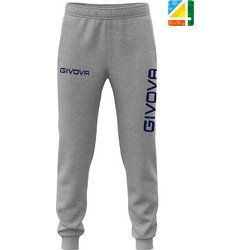 Givova Panta Cotone Moon Big Logo Ανδρικό Παντελόνι Φόρμας Γκρι P011-0009