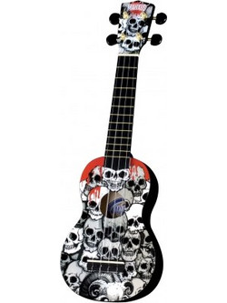 Mahalo Soprano Skull Black