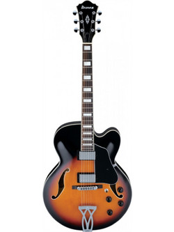 Ibanez AF75 Ηλεκτρική Κιθάρα Hollow με HH Μαγνήτες και Ταστιέρα Walnut Brown Sunburst