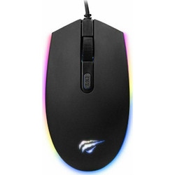 Havit MS1003 Ενσύρματο Gaming Ποντίκι RGB 1200 DPI Black