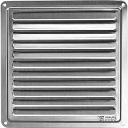 Περσίδα εξαερισμού ανοξείδωτη 150x150mm κατάλληλη για εσωτερικό και εξωτερικό χώρο - 101-0710