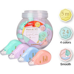 Διορθωτική Ταινία Deli Macaron Mini 5mx5mm (Διάφορα Χρώματα)