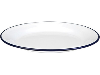 Ibili Πιάτα Ρηχά Εμαγιέ Blanca 28cm 6τμχ DX-901128