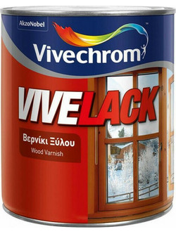 Vivechrom Vivelack 510 Βερνίκι Επιφάνειας Διαλύτου Gloss Καστανιά 0.2lt