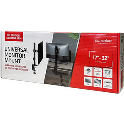 SUPERIOR 17-32 UNIVERSAL SINGLE, επιτραπέζια βάση στήριξης για 1 οθόνη έως 32"