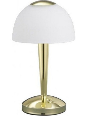 Trio Lighting 3000K Πορτατίφ LED Λευκό Χρυσό Φ15xΥ29cm