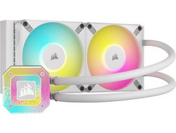 Corsair iCUE H100i Elite Capellix XT White Υδρόψυξη CPU 120mm RGB για Socket 115x / 2011 / 2066 / 2011-3 / AM4 / TR4 / 1200 / sTRX4 / 1700