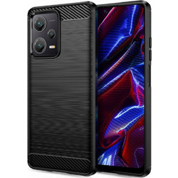 Tech-Protect Carbon Back Cover Black (Xiaomi Redmi Note 12 5G / Poco X5 5G)