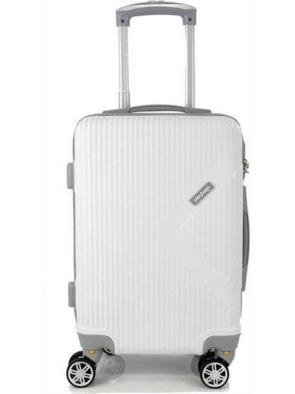 Playbags Collection PS828-18 Βαλίτσα Καμπίνας 52x35x20cm με 4 Ρόδες Λευκή