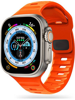 Tech-Protect IconBand Line Λουράκι Σιλικόνης Orange (Apple Watch 42 / 44 / 45 / 49mm)