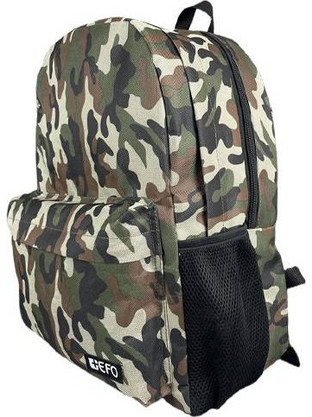 EFO Duo Camo Σχολική Τσάντα Πλάτης Γυμνασίου - Λυκείου Πράσινη 303212