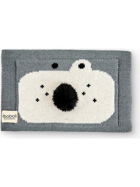 Boboli Κασκόλ Core Neck Warmer 190224-8088 Γκρι Σκούρο Unisex