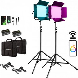 Walimex pro LED Rainbow 50W RGBWW Set 2 (