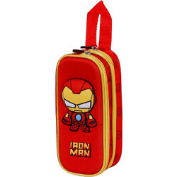Karactermania Marvel Iron Man Bobblehead 3D Κασετίνα με 2 Θήκες Κόκκινη 04526