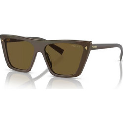 Prada PR71ZS 11J0/1T Ανδρικά Γυαλιά Ηλίου Πεταλούδα Κοκάλινα Καφέ με Καφέ Polarized Φακό