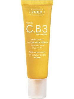 Ziaja Vitamin C B3 Ενυδατικό Serum Προσώπου για Λάμψη με Βιταμίνη C & Νιασιναμίδη 30ml