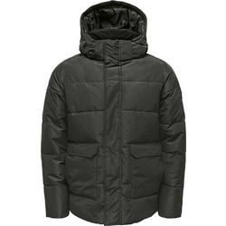 Only & Sons Ανδρικό Μπουφάν Χειμωνιάτικο Puffer Ανθρακί 22025825