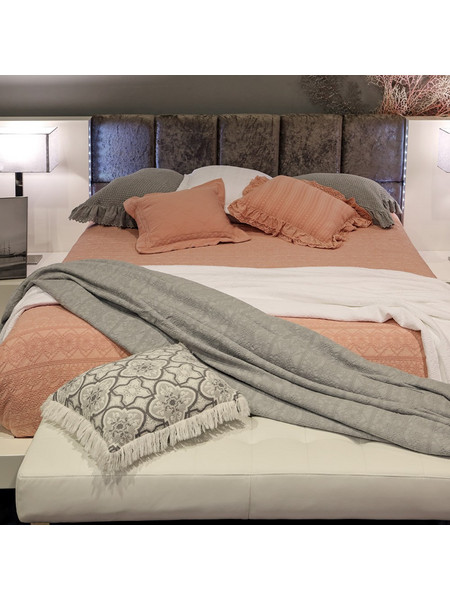 Κουβέρτα λευκή 230x260cm Liolios Home 2239 RIVIERA