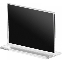 Κιτ σήμανσης T 6τμχ 6x9cm καρτοθήκη Plexiglass με μαύρη κάρτα 2 όψεων