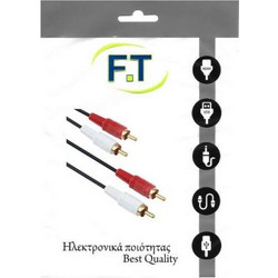 FTT16-003 2 rca- 2 rca επίχρυσο 5m