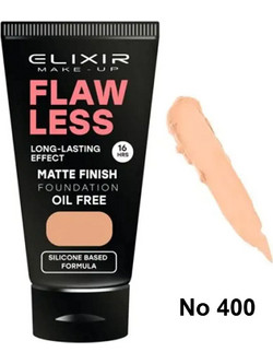 Elixir Flawless Matte Finish 400 Natural Beige Liquid Foundation 30ml