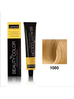 Lorvenn Beauty Color 1000 Super Blond Ξανθό Μόνιμη Βαφή Μαλλιών 70ml