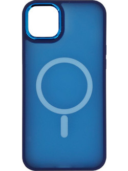 Θήκη σιλικόνης Magnetic Back Cover για Apple iPhone 14 Plus - Μπλε