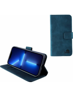 Lime Θηκη Iphone 13 Mini 5.4'' Essential Magnet Book Stand Clip Dark BLUE