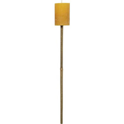 Διακοσμητικό Κερί/Δάδα, Garden Torch, Spicy Mustard Κίτρινο O7 x H10 cm, H58 cm Broste Copenhagen