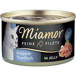 Finnern Miamor Feine Filets Adult with Tuna & Bonito in Jelly 100gr
