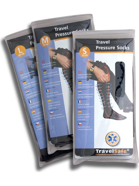 Κάλτσες Συμπίεσης TRAVELSAFE PRESSURE SOCKS Μαύρο