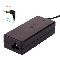 Akyga Φορτιστής Laptop 65W 19.5V 3.34A για Dell με Ενσωματωμένο Καλώδιο Τροφοδοσίας AK-ND-05