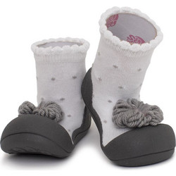 Attipas Ribbon Gray - Βρεφικά & παιδικά παπουτσάκια
