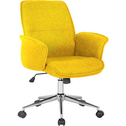 Avant Garde Soft Καρέκλα Γραφείου με Ανάκλιση Κίτρινη AV-15260-47913