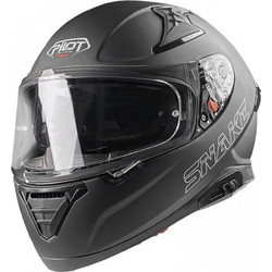 Pilot Helmets Snake SV Extra Matt Black Κράνος Μηχανής Full Face 1500gr