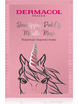 Dermacol Beautifying Metallic Brightening Peel-Off Μάσκα Προσώπου για Καθαρισμό & Λάμψη 15ml