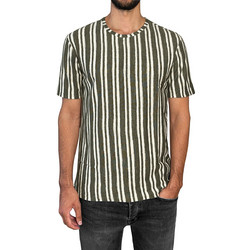 Ανδρικό t-shirt LINES - Χακί