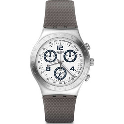 Swatch Classylicious Ανδρικό Ρολόι Χρονογράφος με Γκρι Καουτσούκ Λουράκι YCS113C