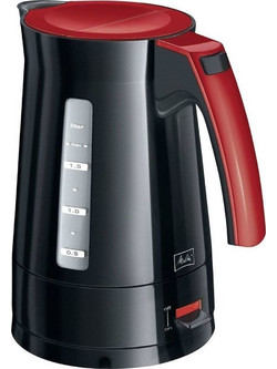 Melitta Enjoy Aqua Βραστήρας 1.7lt 2400W Μαύρος Κόκκινος