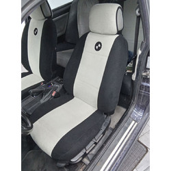 Ημικαλύμματα καθισμάτων πάγου-μαύρο πετσετέ για BMW 3-Series (E36) Coupe/ Cabrio 4τμχ
