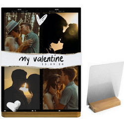 Σταντ Αλουμινίου με Bamboo βάση My Valentine