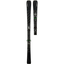 Set Πέδιλα ski αναδιπλούμενα Voyager 166 & Μπατόν & Θήκη μεταφοράς Elan Μαύρο