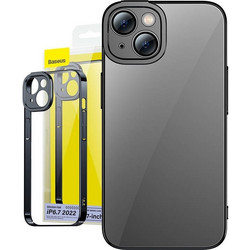 Baseus Glitter Back Cover Transparent / Black (iPhone 14 Plus)