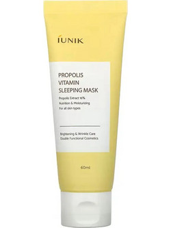 iUNIK Propolis Vitamin Sleeping Mask Κρεμώδης Μάσκα Προσώπου για Ενυδάτωση 60ml