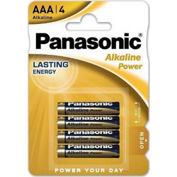 Panasonic αλκαλικές μπαταρίες ΑΑΑ 4 μίνι μινιόν (ΠΑΚ12)