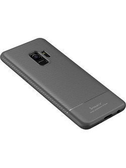iPaky Carbon Fiber flexible TPU Samsung Galaxy S9 Γκρι