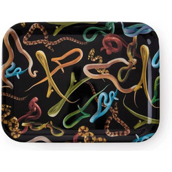 Δίσκος Σερβιρίσματος Snakes 19035 32x43,5x2cm Multi Seletti Μελαμίνη