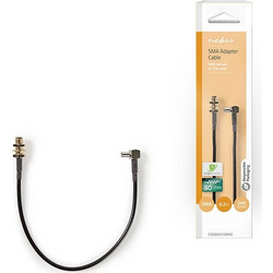 NEDIS CSGB02125BK02 Καλώδιο SMA θηλ. - TS9 υπό γωνία 90 0.20m σε μαύρο χρώμα
