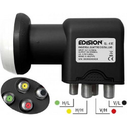 EDISION QL-4 LNB 4 ΕΞΟΔΩΝ 0.1DB (03-01-0011)